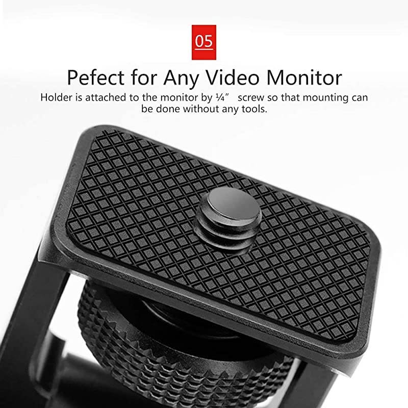 R007 Camera Monitor Mounting Bracket Adjustable Angle 14 Thread Ballhead DSLR Cold Shoe Adapter Attach External Microphone Light Flash Accessories Magic Arm Mini Holder Mount Portable