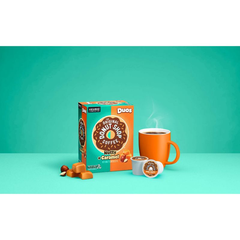 The Original Donut Shop Duos Nutty + Caramel Keurig Single-Serve K-Cup Pods, Medium Roast Coffee - 24ct