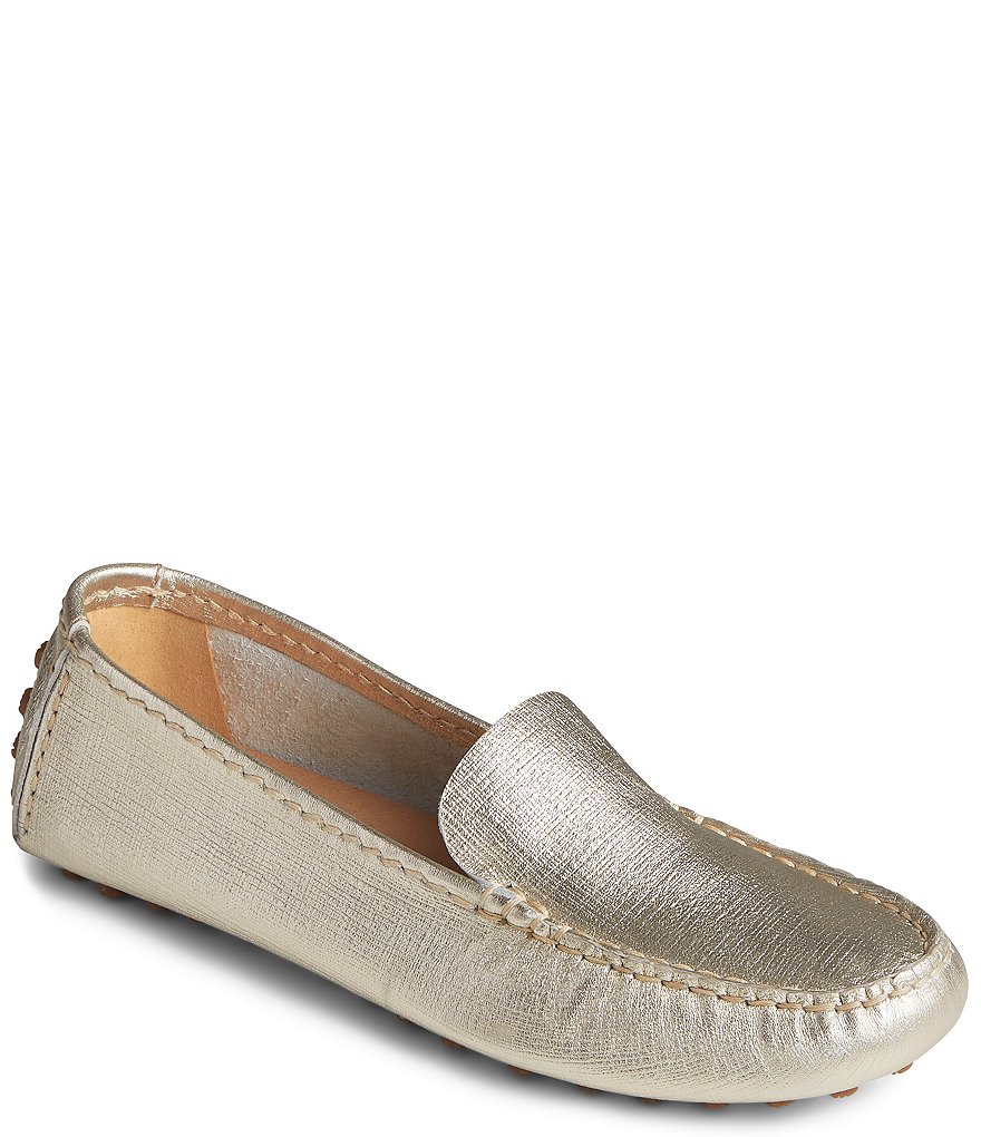 Sperry Port Metallic Leather Driving Mocs