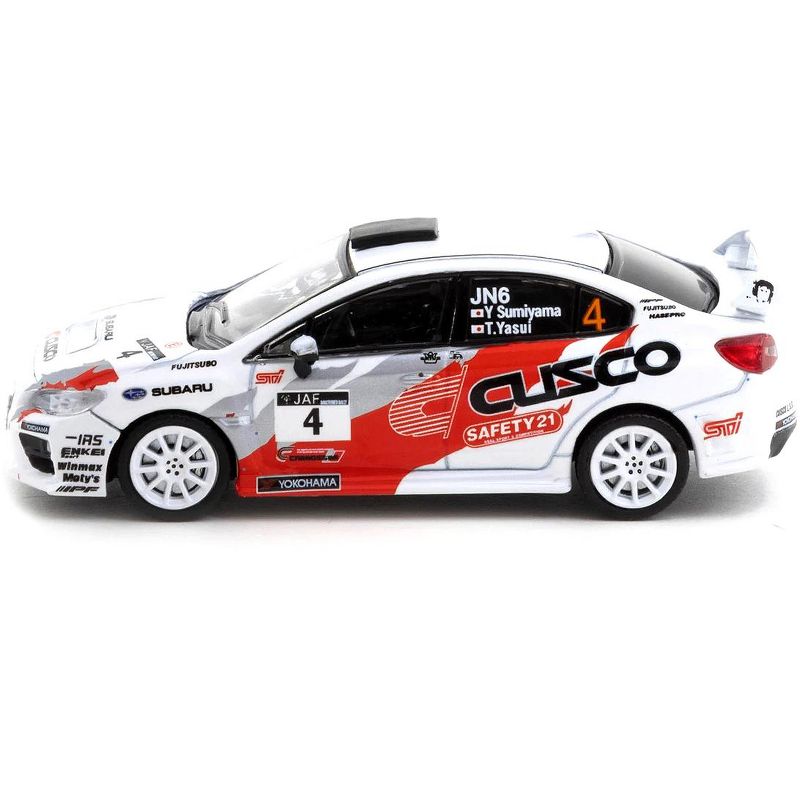 Subaru WRX STi #4 Y. Sumiyama - T. Yasui Japanese Rally Championship (2015) 1/64 Diecast Model Car by Tarmac Works
