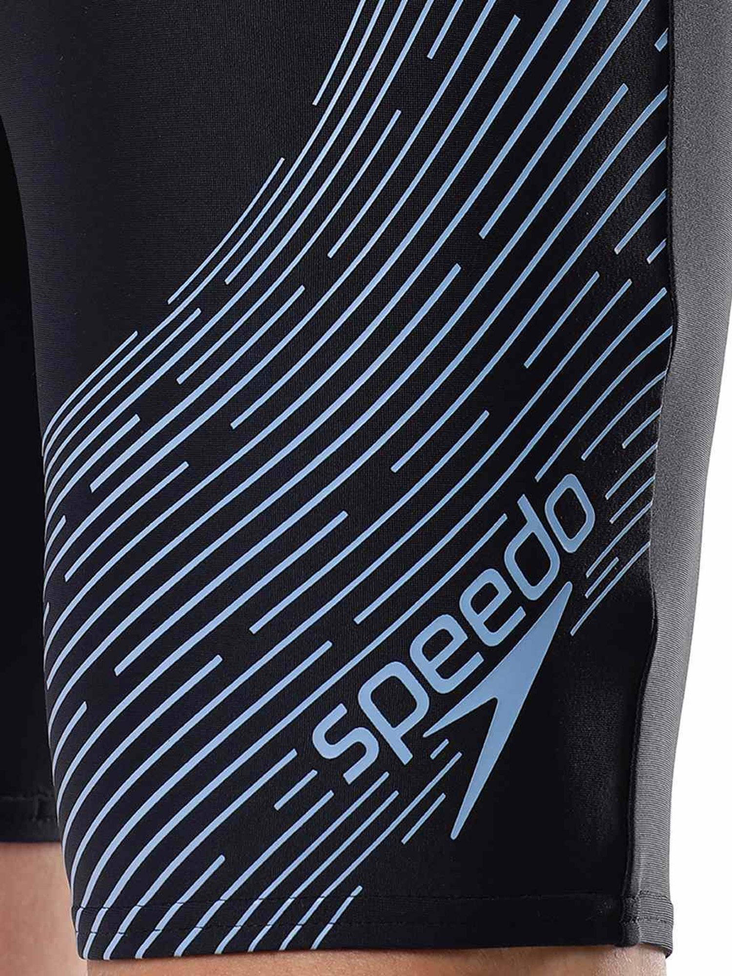 Speedo Navy Regular Fit Printed Sports Shorts