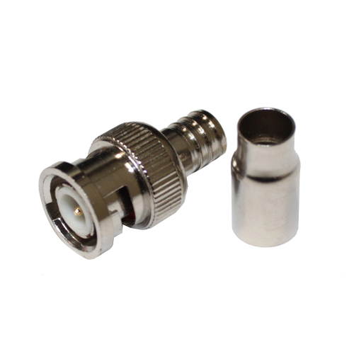 GW CCTV BNC Male 2 Piece Crimp On Connector (PACK OF 10)
