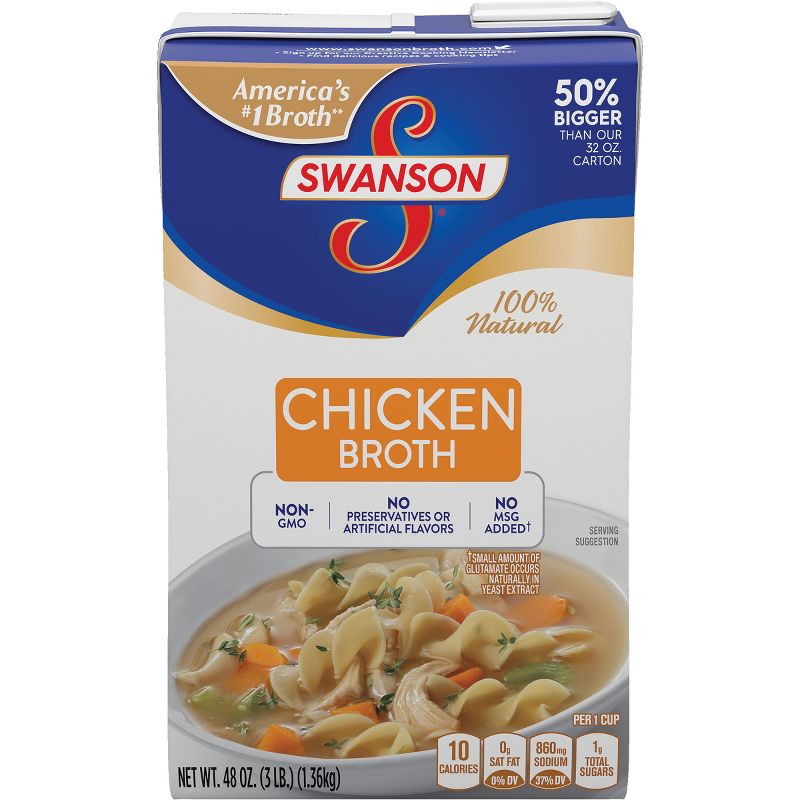 Swanson 100% Natural Chicken Broth 48oz