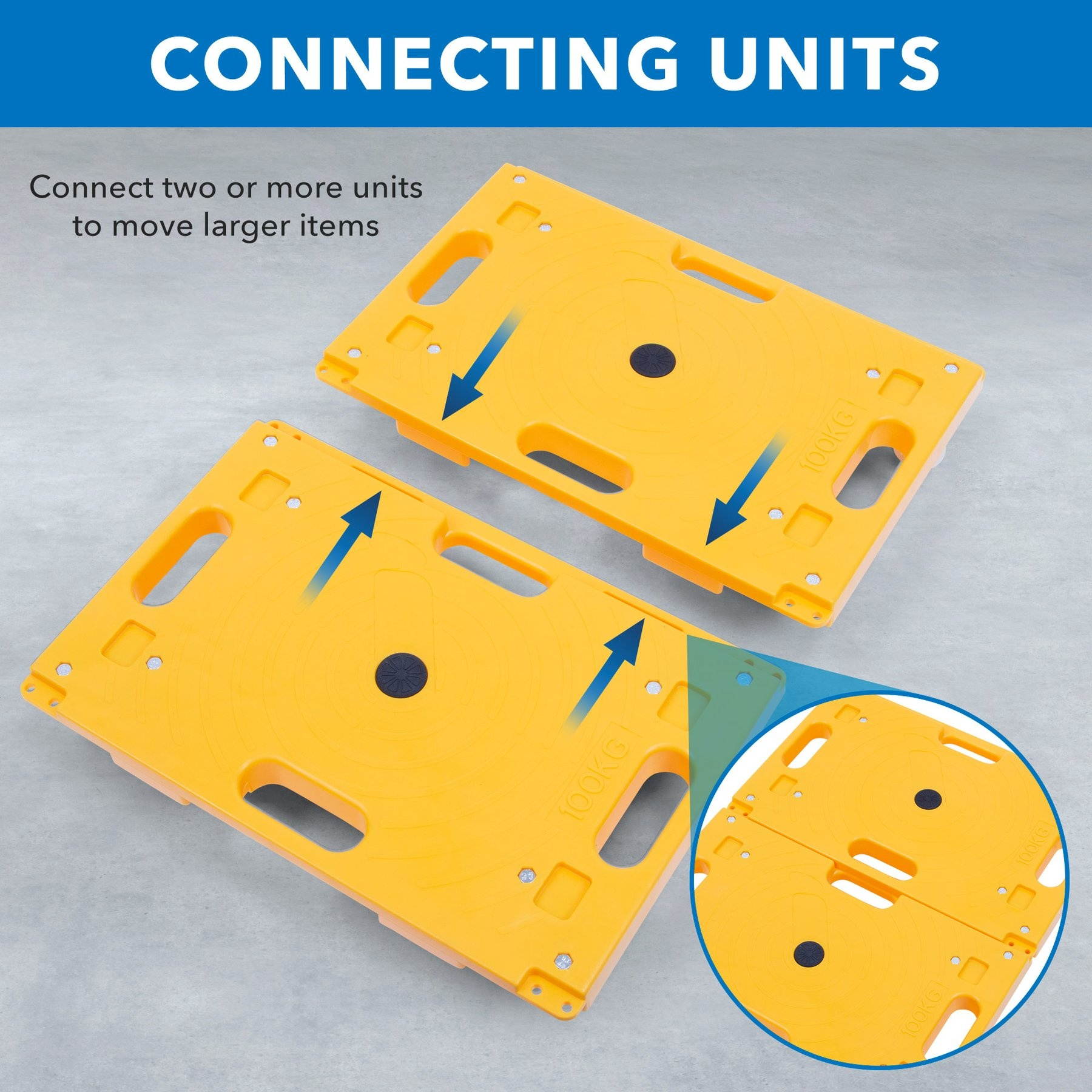 Mount-It! Small Platform Dolly | 220 LBS Capacity | Set of 2