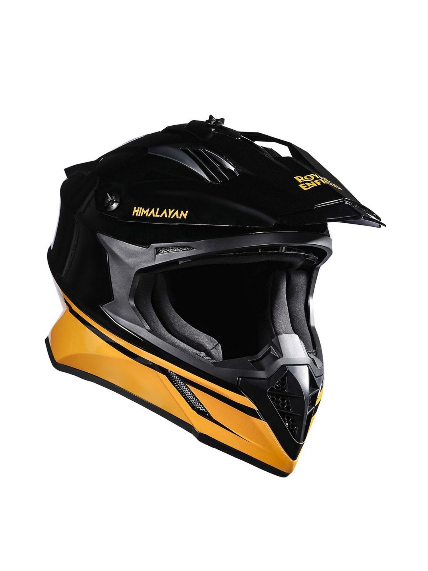 Royal Enfield Optimus MX Black Printed Helmet