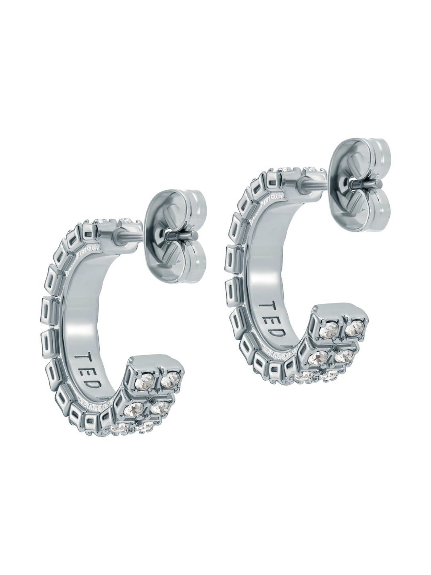 Ted Baker MELLRIE: Small Double Crystal Hoop Earrings