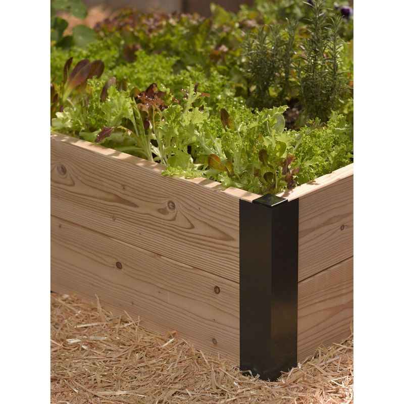 Raised Bed Corners, 10 Inch Set of 2 Aluminum - Gardener's Supply Company