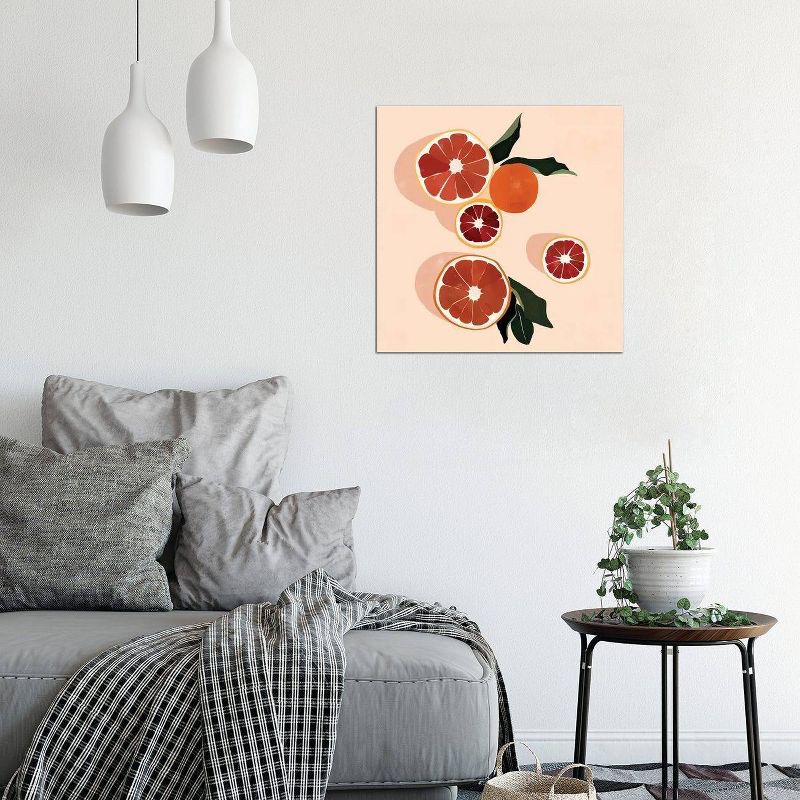 Grapefruit by Bria Nicole Unframed Wall Canvas - iCanvas