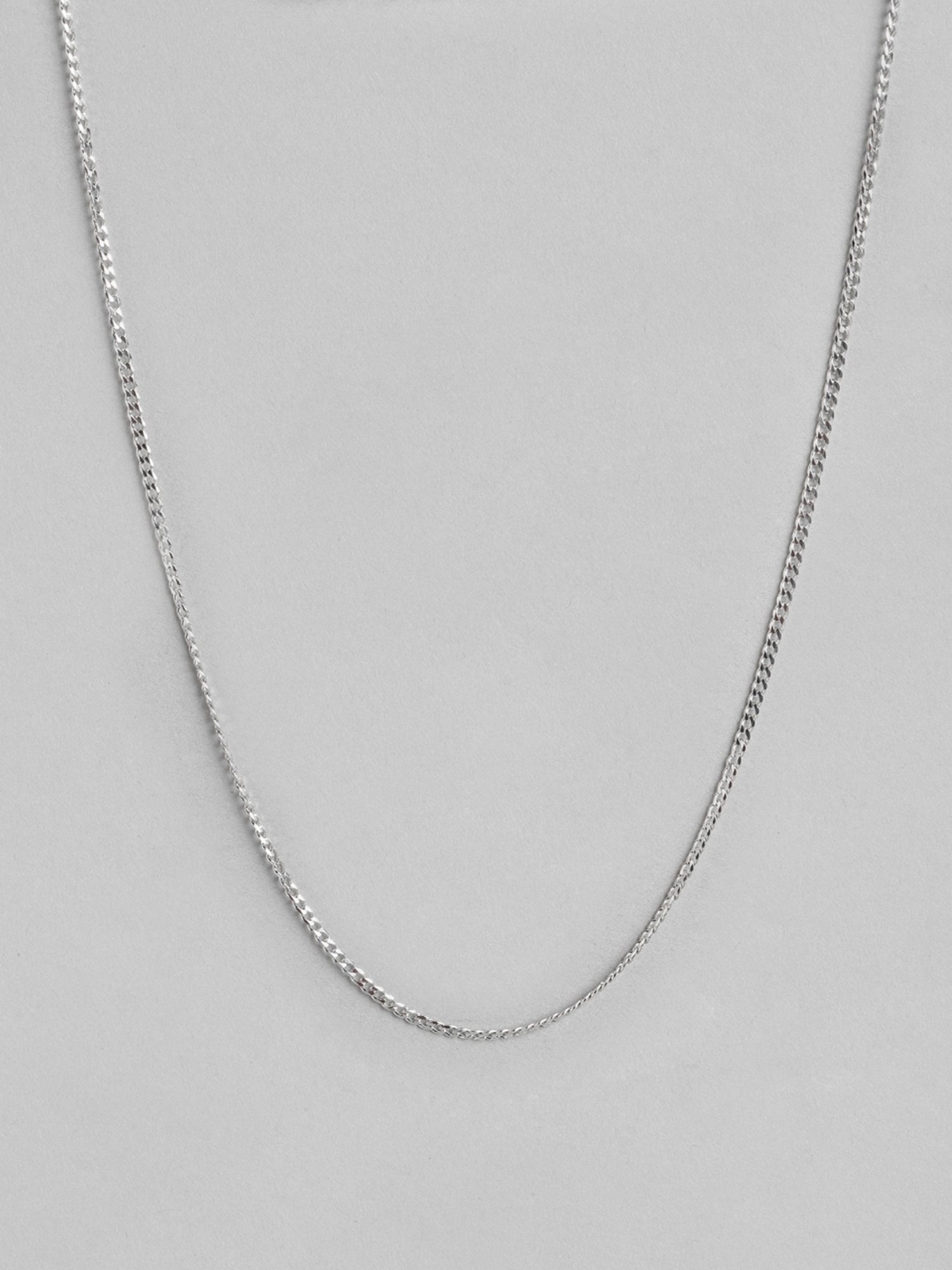 Zavya Sleek and Modern Golden Plated 92.5 Sterling Silver Box Chain