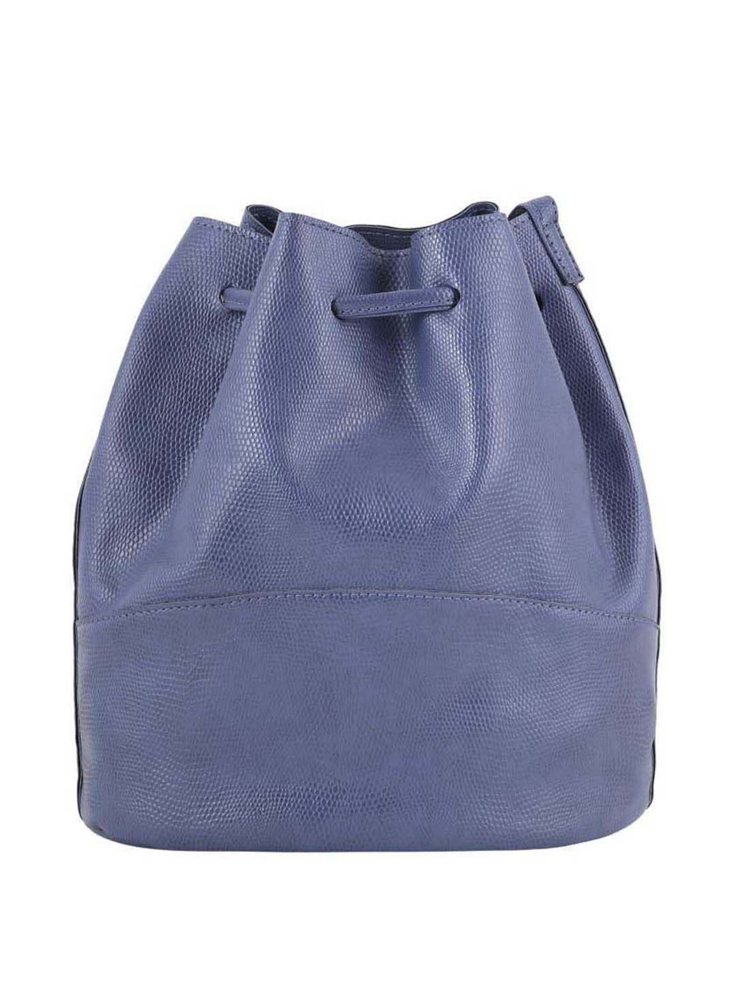 Toteteca Blue Textured Medium Sling Handbag