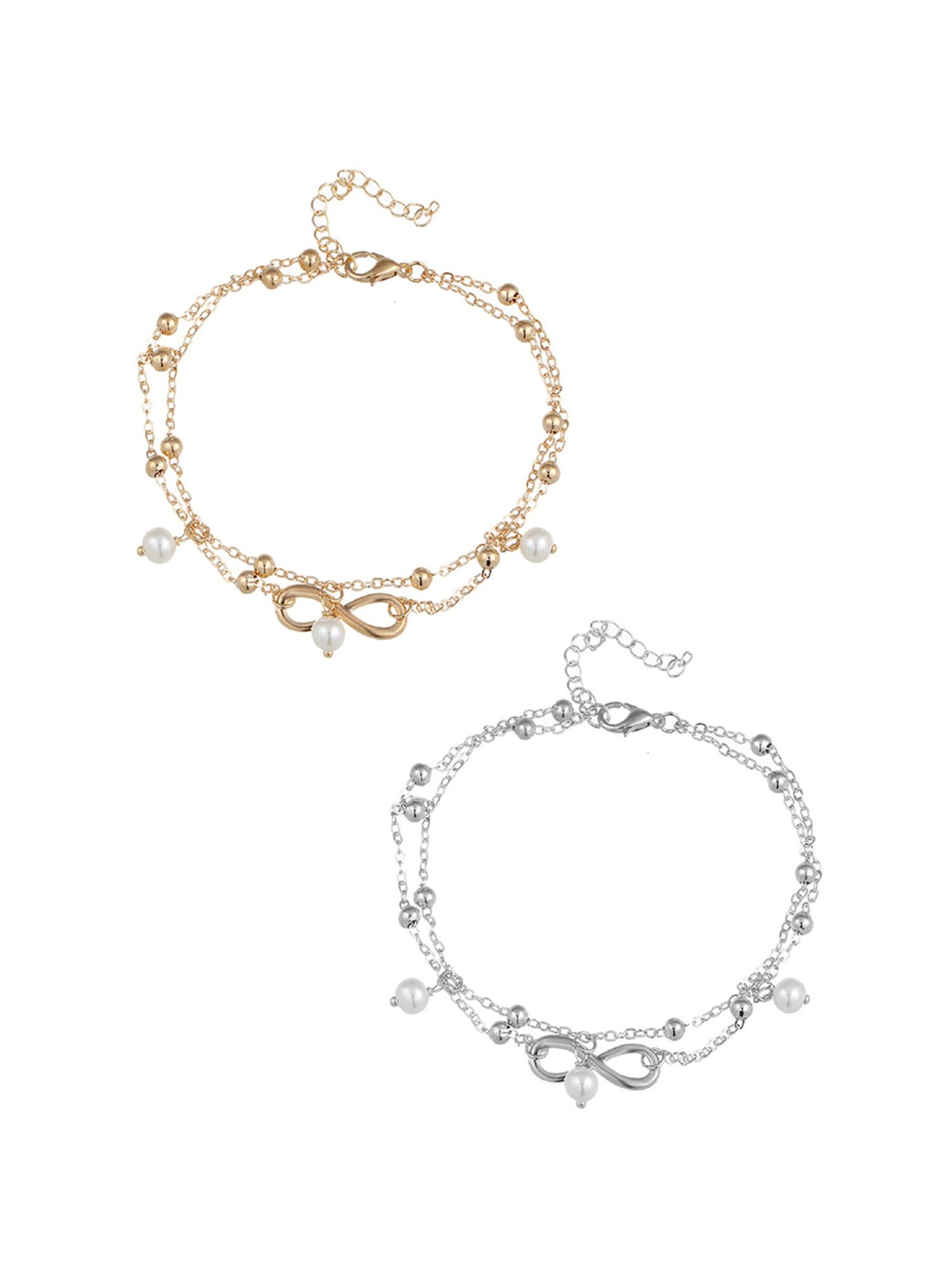 Abdesigns Gold-Plated Handpaint Wedding Doli Barat Bridal Anklets