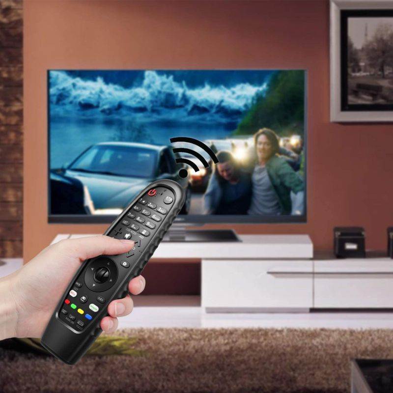 Fintie Silicone Protective Case for LG AN-MR600/ AN-MR650/ AN-MR18BA/ AN-MR19BA/ AN-MR20GA TV Remote Control, Anti Slip Anti-Lost Shockproof Magic Remote Cover Skin Holder Sleeve Protector (Black)