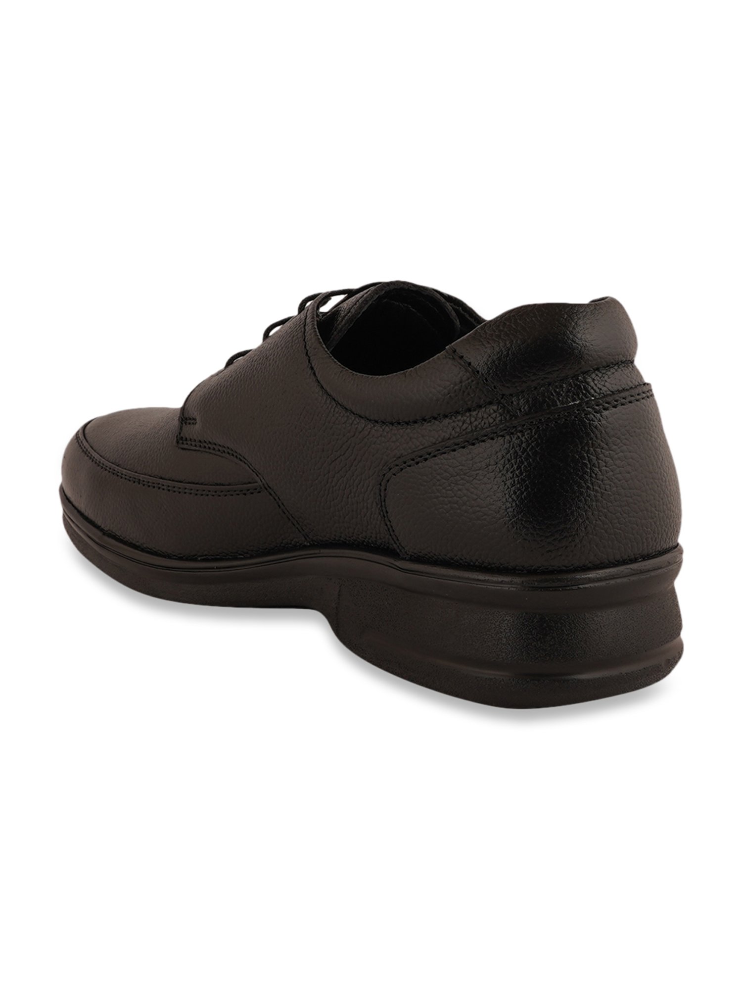 Pelle Albero Men's Black Derby Shoes