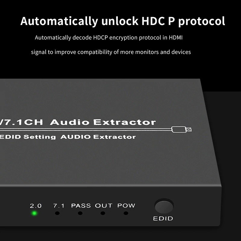 JTD01044K Most Advanced 4 Ports HDMI 1X4 Powered Splitter Support Ultra HD 4K 3840 A 2160 Resolution and 3D