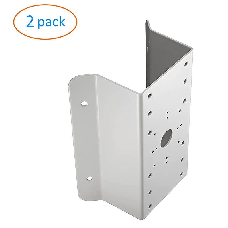 cm DS1276ZJ Universal Corner Bracket Most Hikvision Wall Mounts Cameras White 2pk