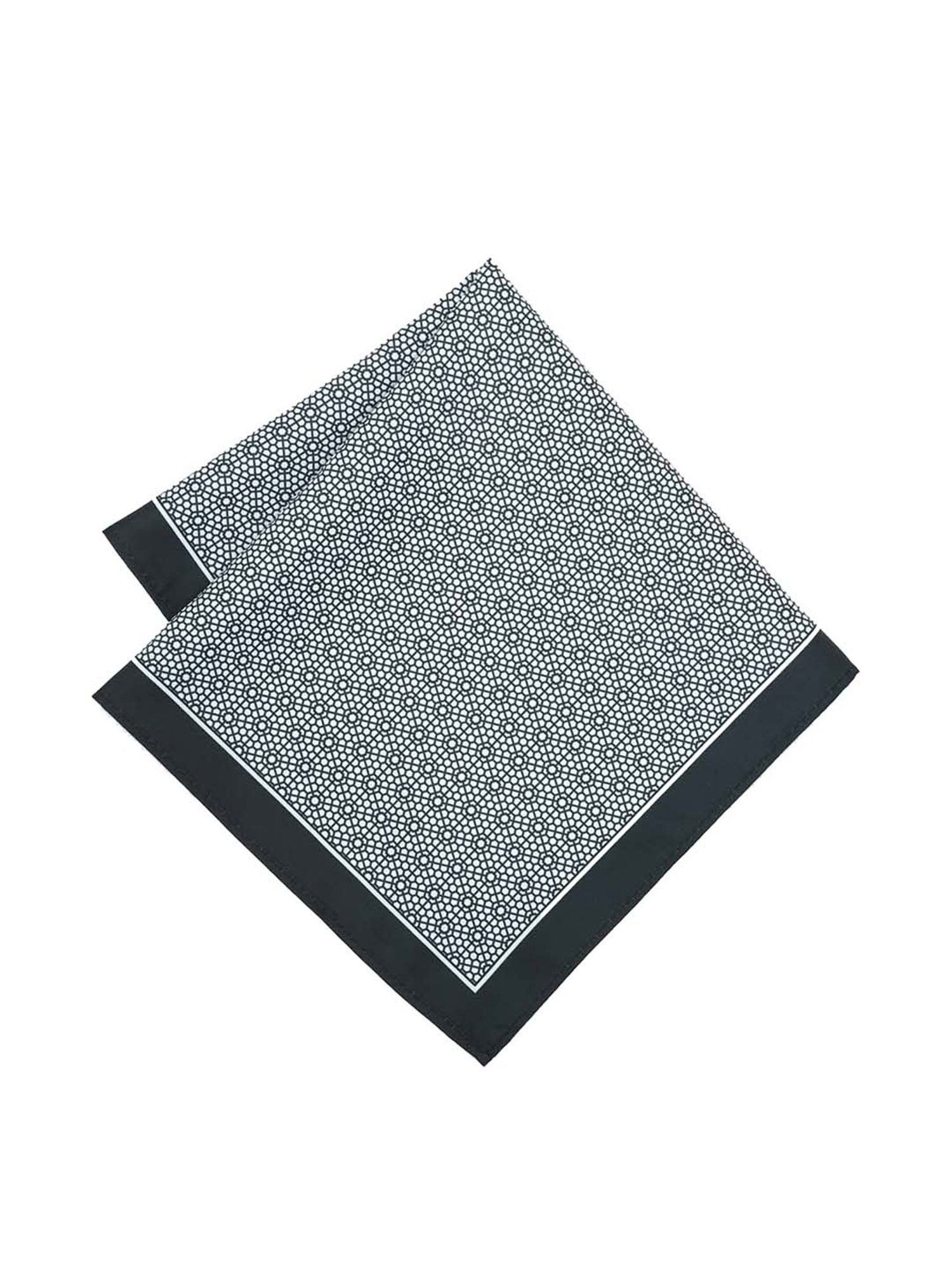 Peter England Green Printed Pocket Square