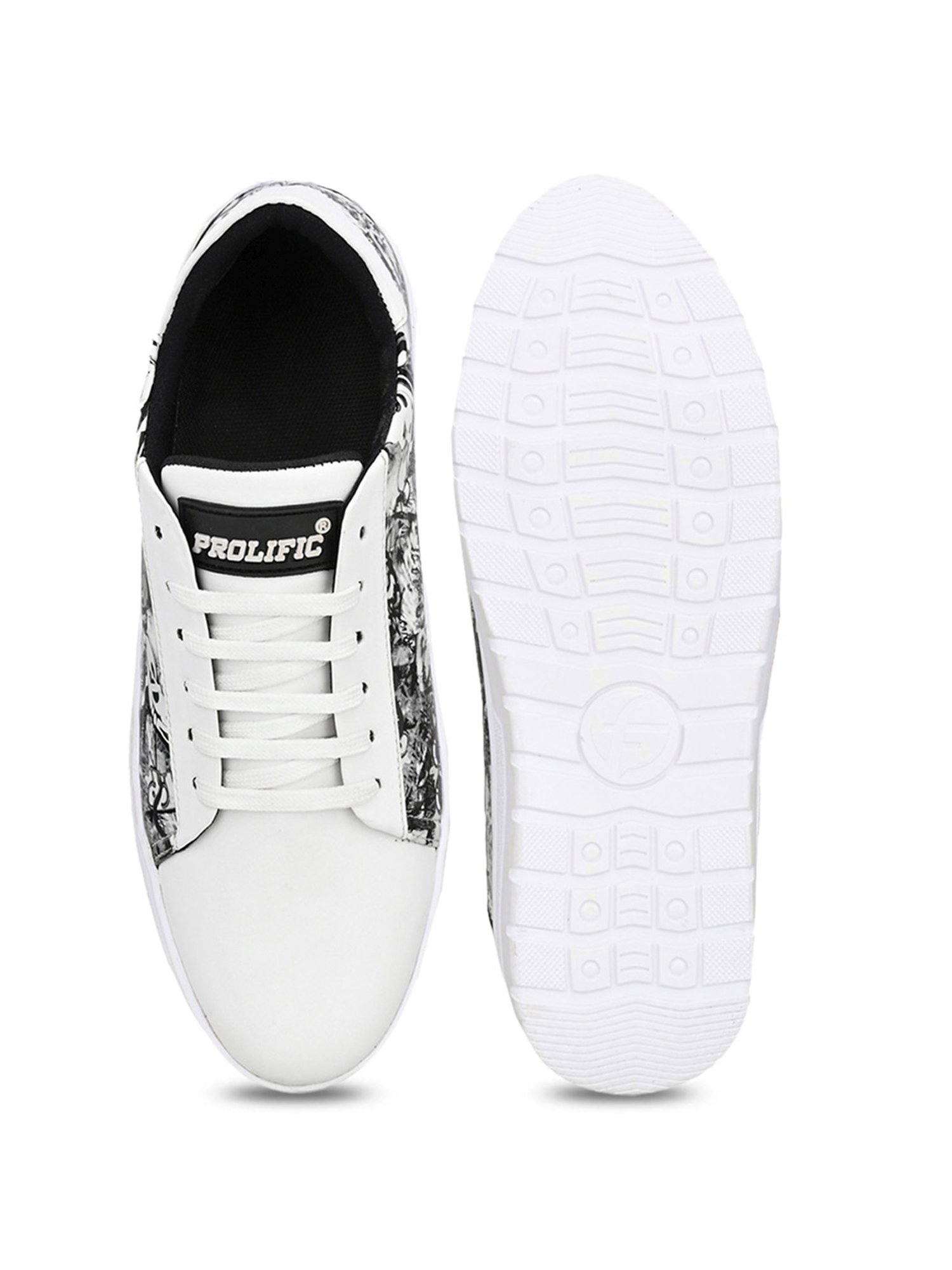 Prolific Men's Elite White Casual Sneakers
