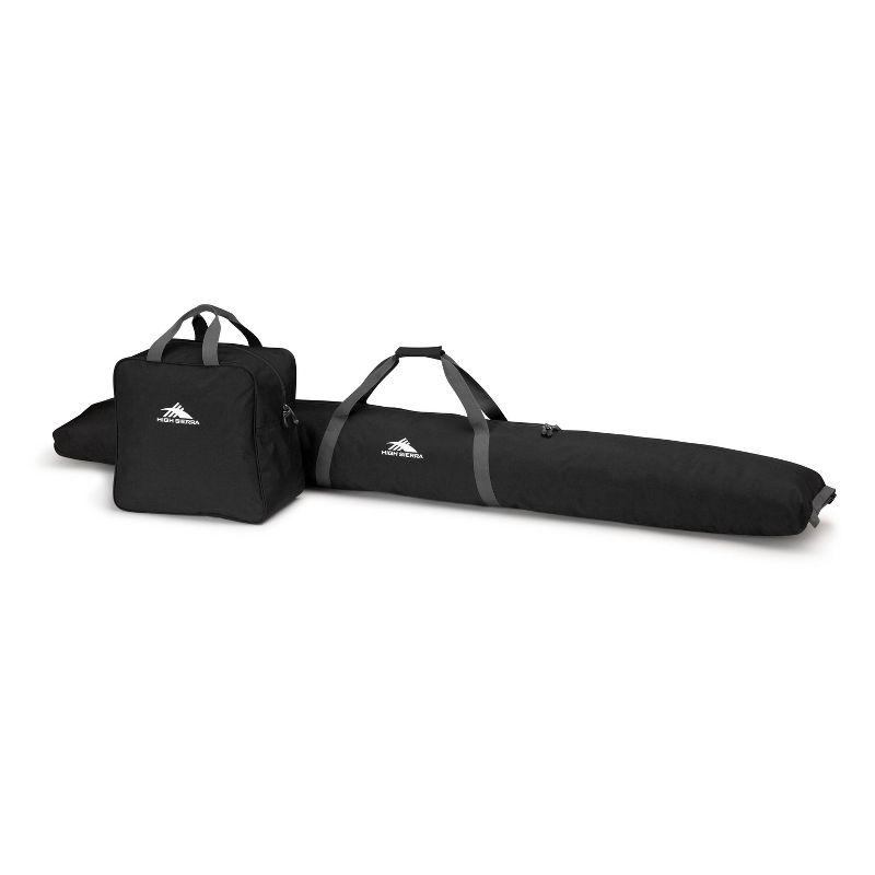 High Sierra Ski Bag and Boot Bag Combo - Black