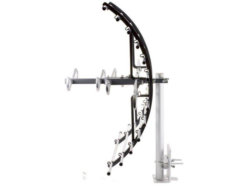 GE Pro Attic Mount TV Antenna, Attic, Long Range Antenna, Directional Antenna, Digital, HDTV Antenna, 4K 1080P VHF UHF, Compact Design, Mounting Pole Included