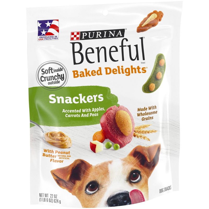Beneful Baked Delights Snackers Peanut Butter Dog Treats - 22oz