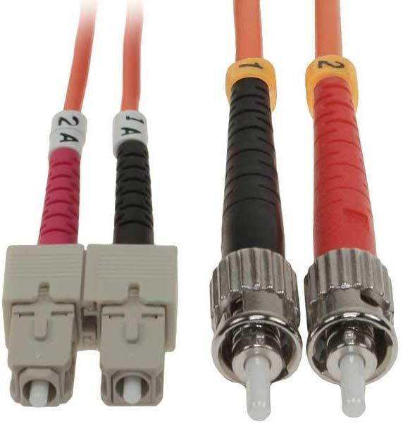 SF Cable, 0.3m ST-SC Duplex Multimode 62.5/125 Fiber Cable (0.9ft)