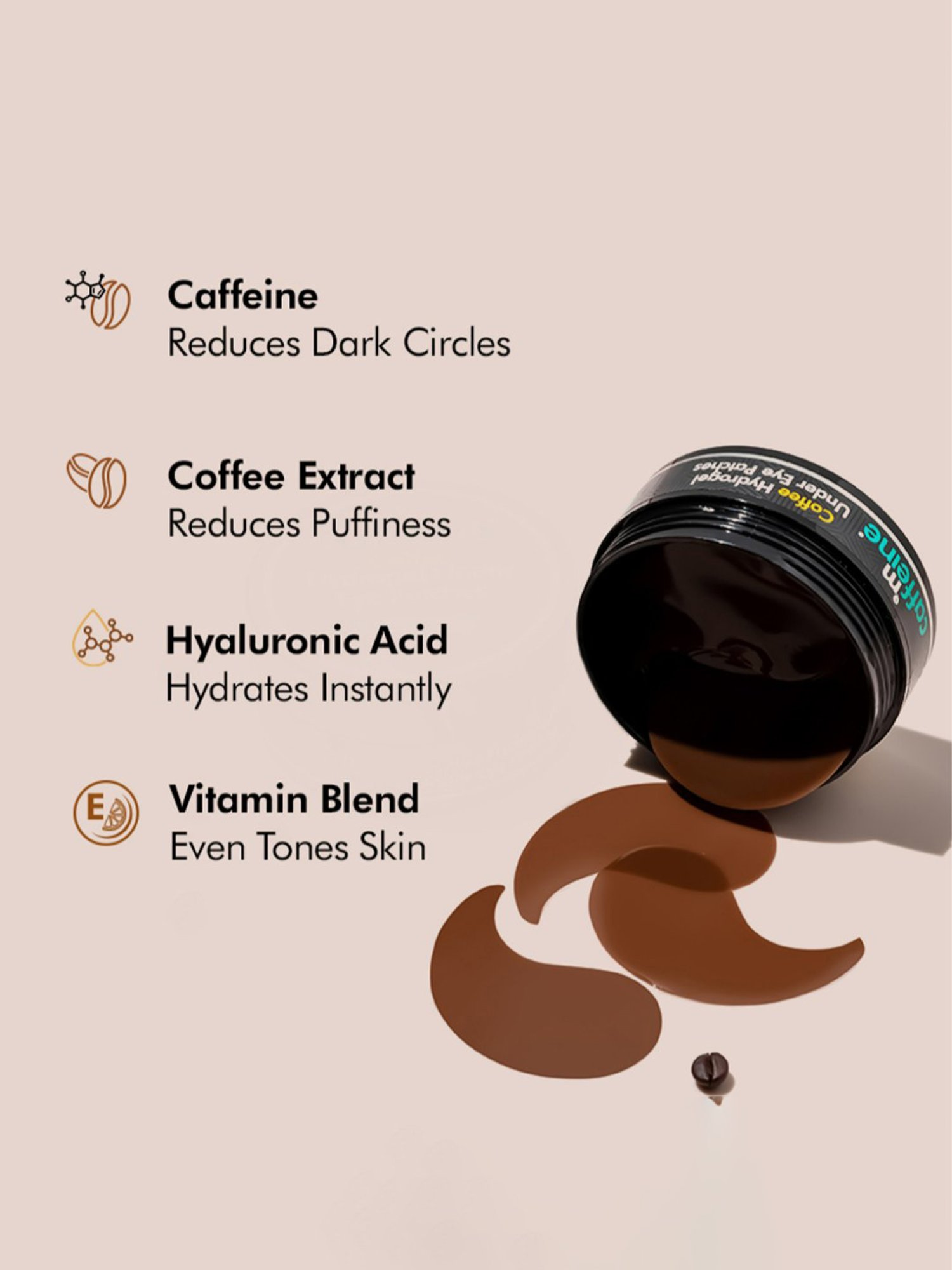 mCaffeine Coffee Hydrogel Under Eye Patches - 30 Pairs