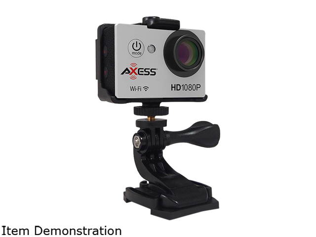 AXESS CS3608-SIL Silver 8MP 1920 x 1080 HD Action Camera, Silver