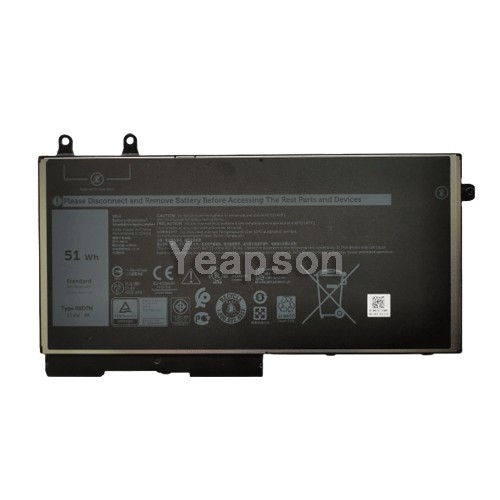 NEW Yeapson R8D7N Replacement ForDell Latitude 5400 5500 51Wh 11.4V Laptop Battery