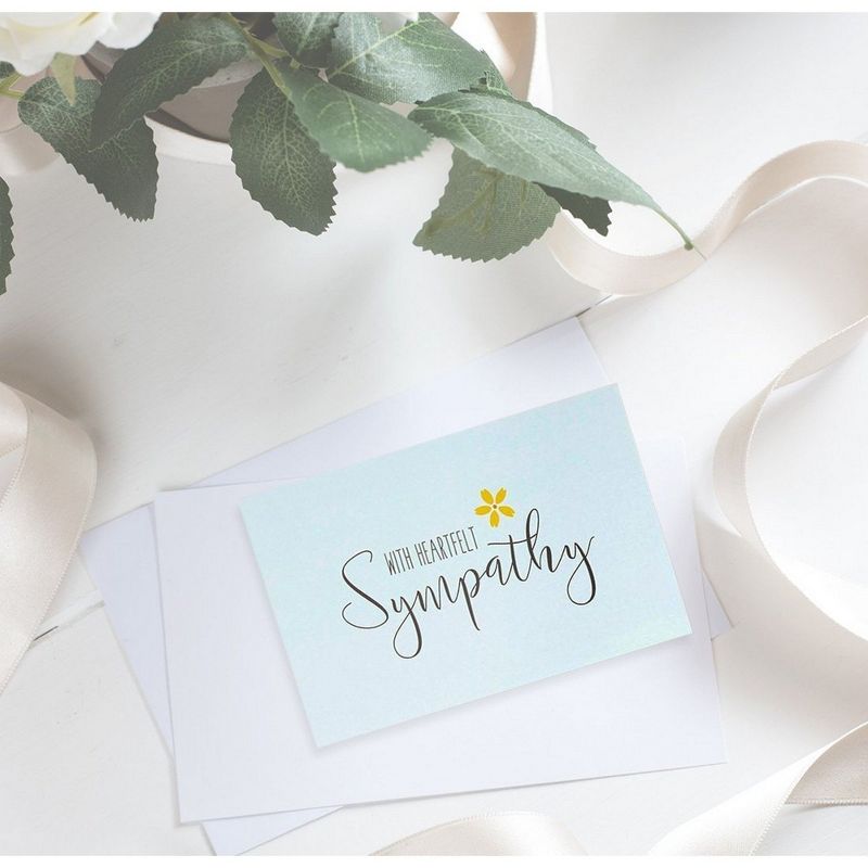 Best Paper Greetings 48 Pack Assorted Blank Sympathy Cards Condolence Cards with Envelopes Bulk Boxed Set 4x6 in