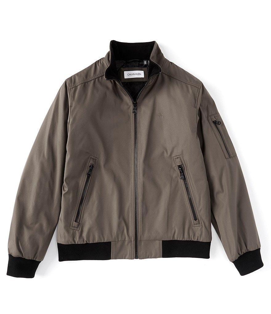 Calvin Klein Classic Ripstop Full-Zip Bomber Jacket