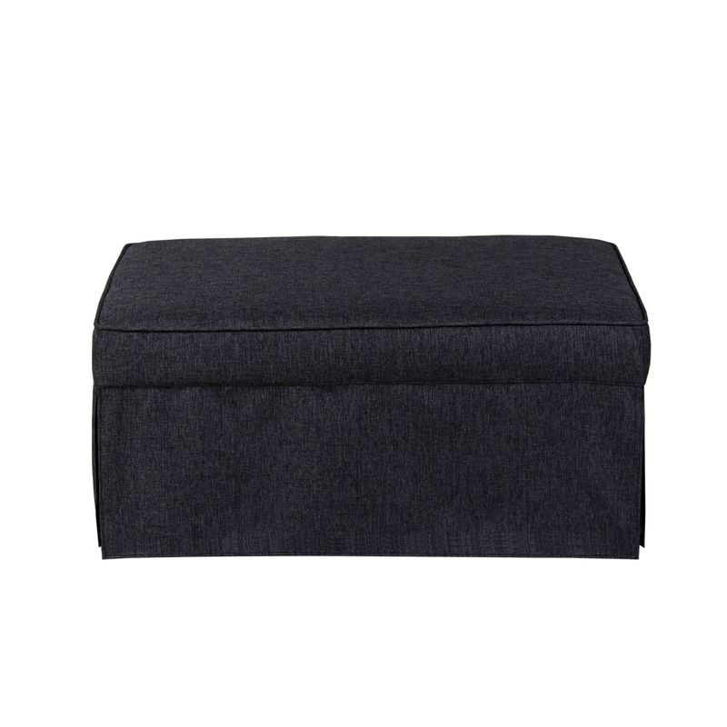 Twin Serta Marina Convertible Ottoman Charcoal Gray - Lifestyle Solutions