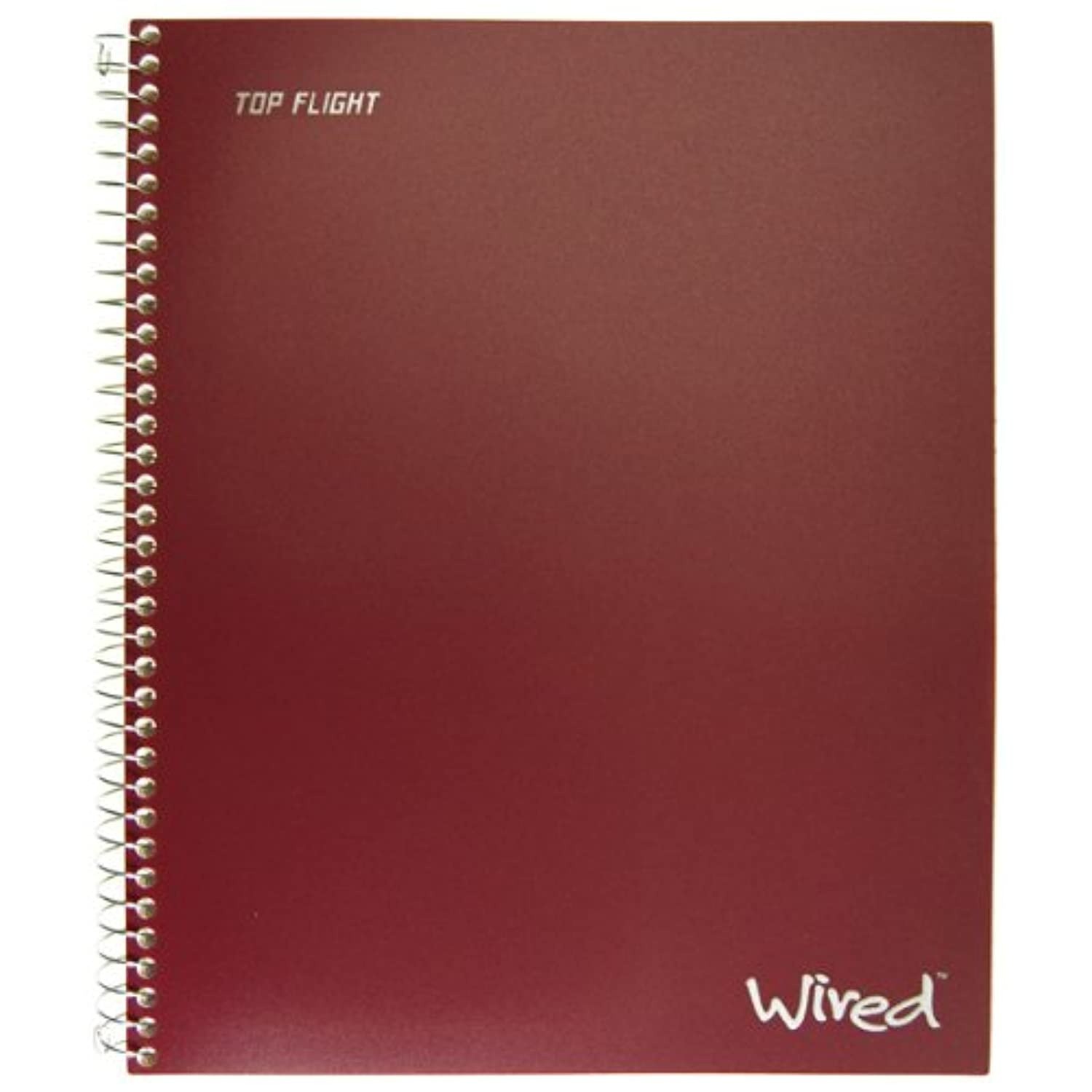 Top Flight Wired 1-Subject Notebook, 100 Sheet