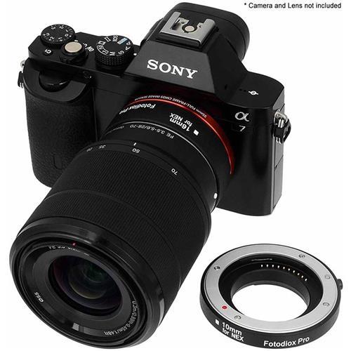 Fotodiox Auto Macro Extension Tube Kit for Sony E-Mount (NEX) Mirrorless Camera