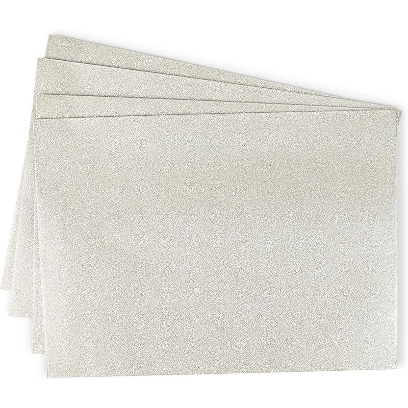 Pipilo Press 50-Pack Gold Glitter Self Seal A7 Invitation Letter Envelopes Bulk for Wedding (5 x 7 in)