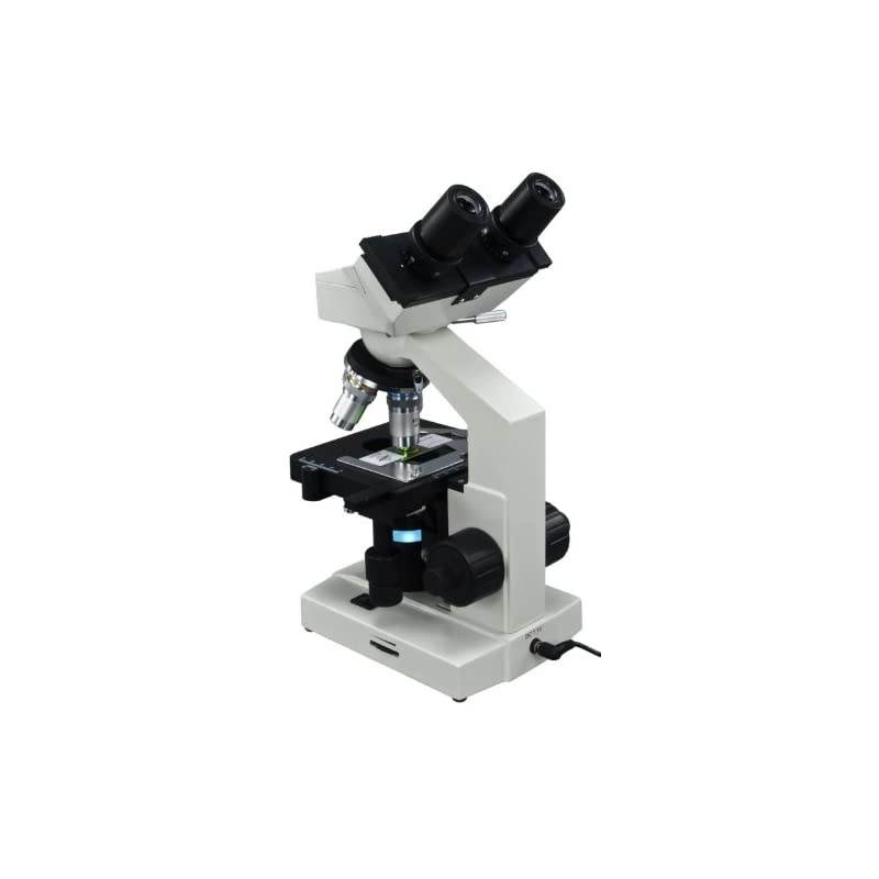 40X2000X Lab Binocular Biological Compound LED Microscope w Vinyl Carrying Case