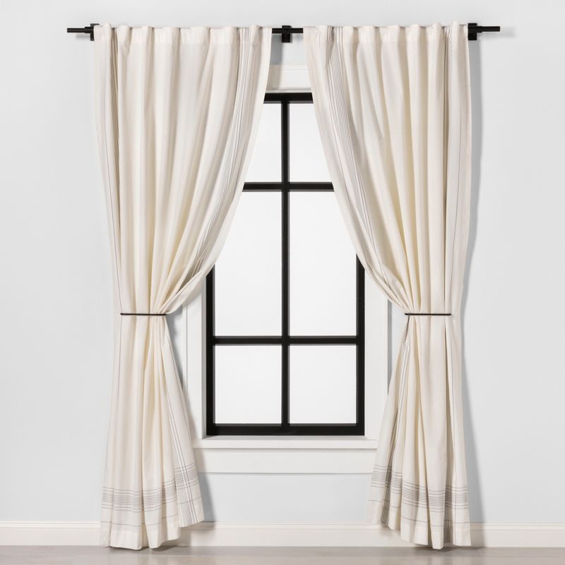 Loft by Umbra 36"-66" Soft Square Curtain Rod Set Oil Rubbed Bronze