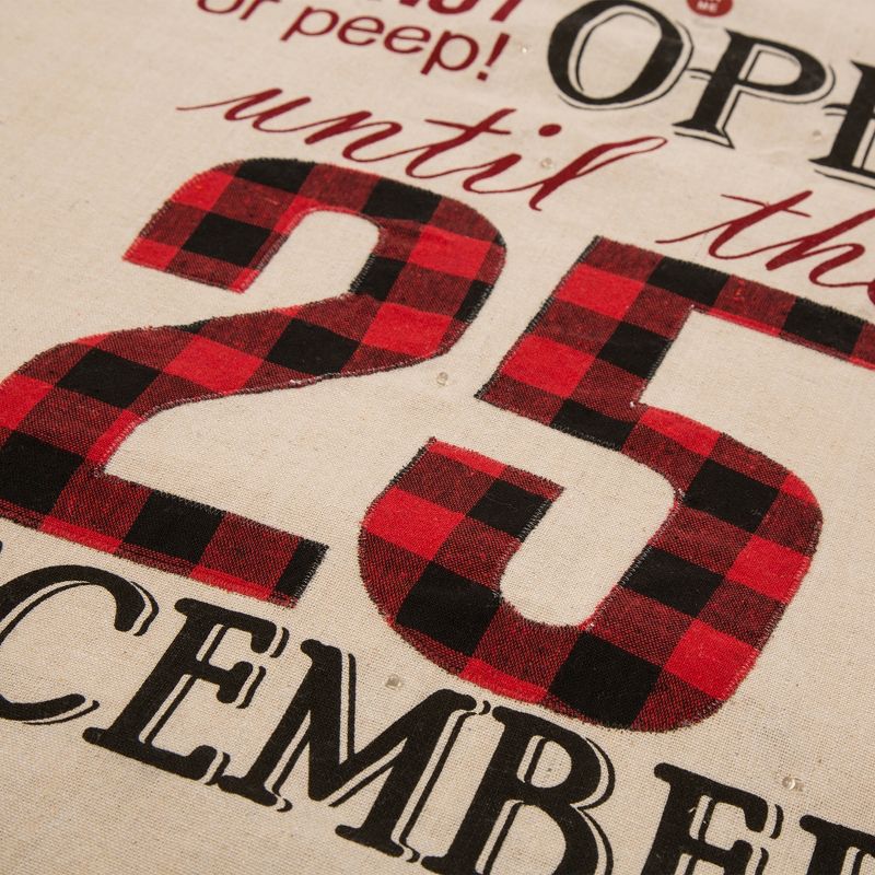 36" Lighted Burlap Gift Sack - Glitzhome