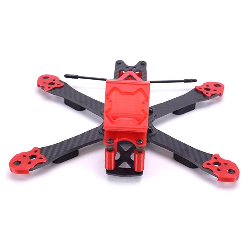225mm FPV Racing Drone Frame Carbon Fiber 5inch Quadcopter Frame Kit with 3D Printed Camera Mount for Gopro