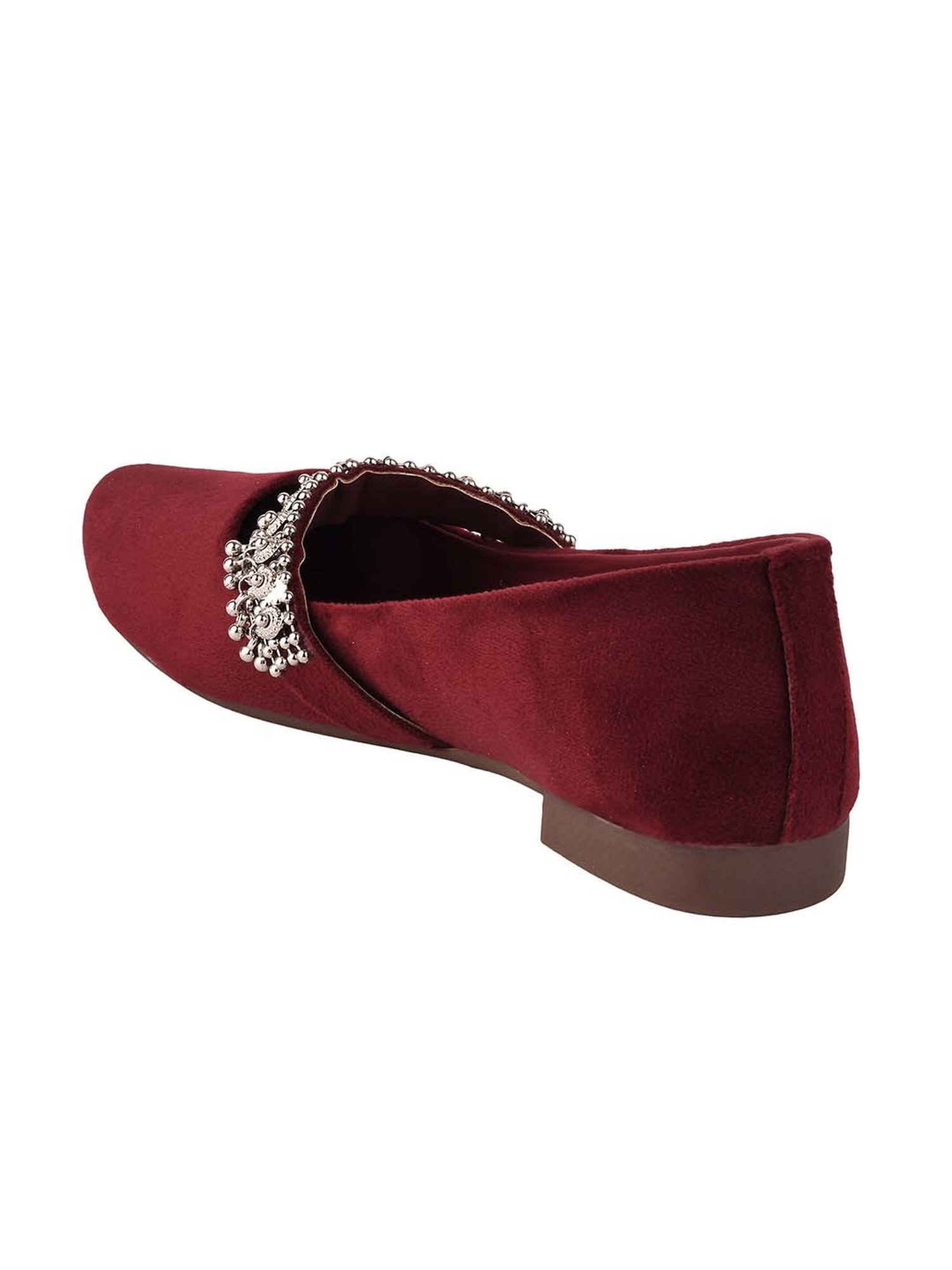 Shoetopia Kids Maroon Mary Jane Shoes