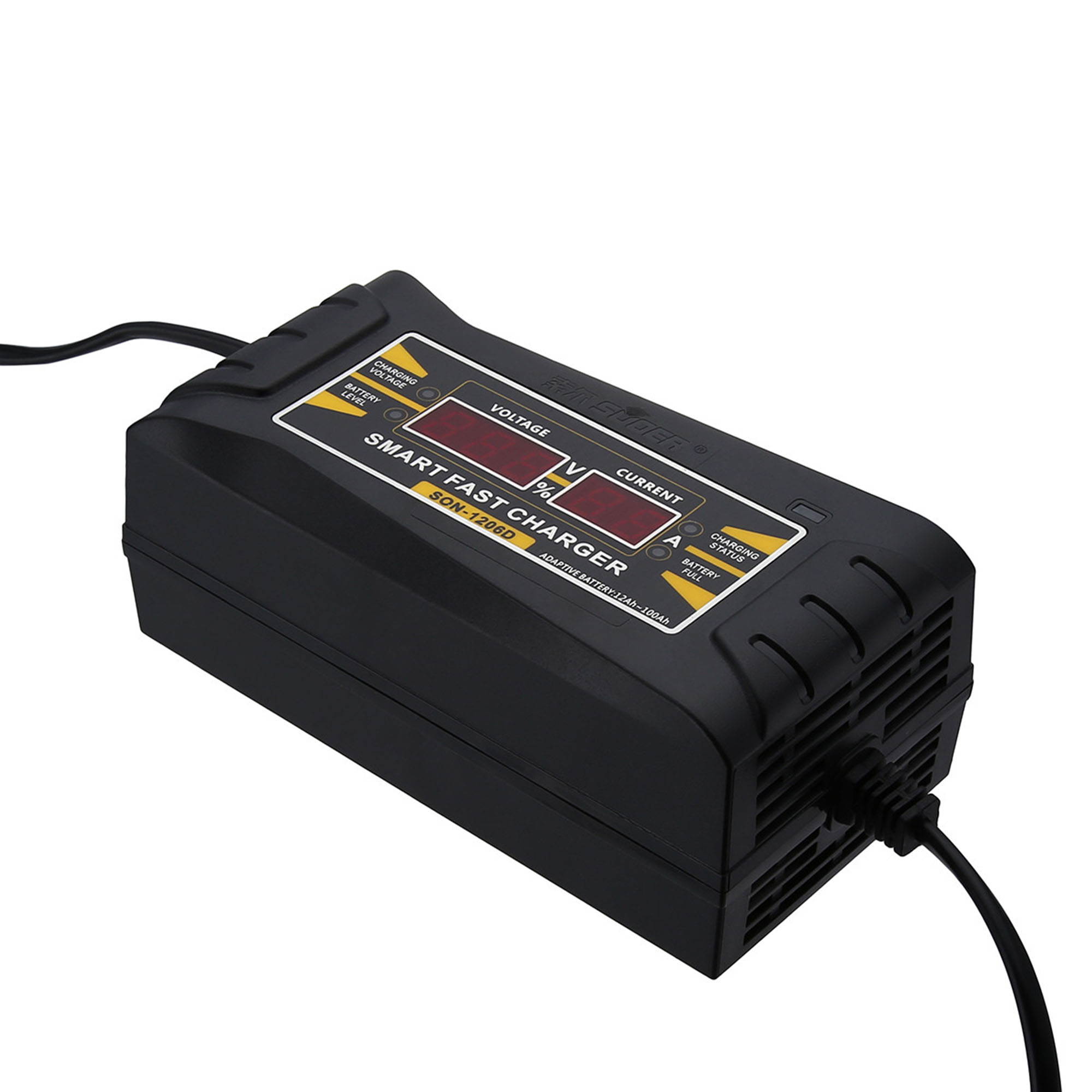 12V 6A Auto LCD Fast Charger Smart Lead-Acid GEL Battery Charger For Car Motorcycle