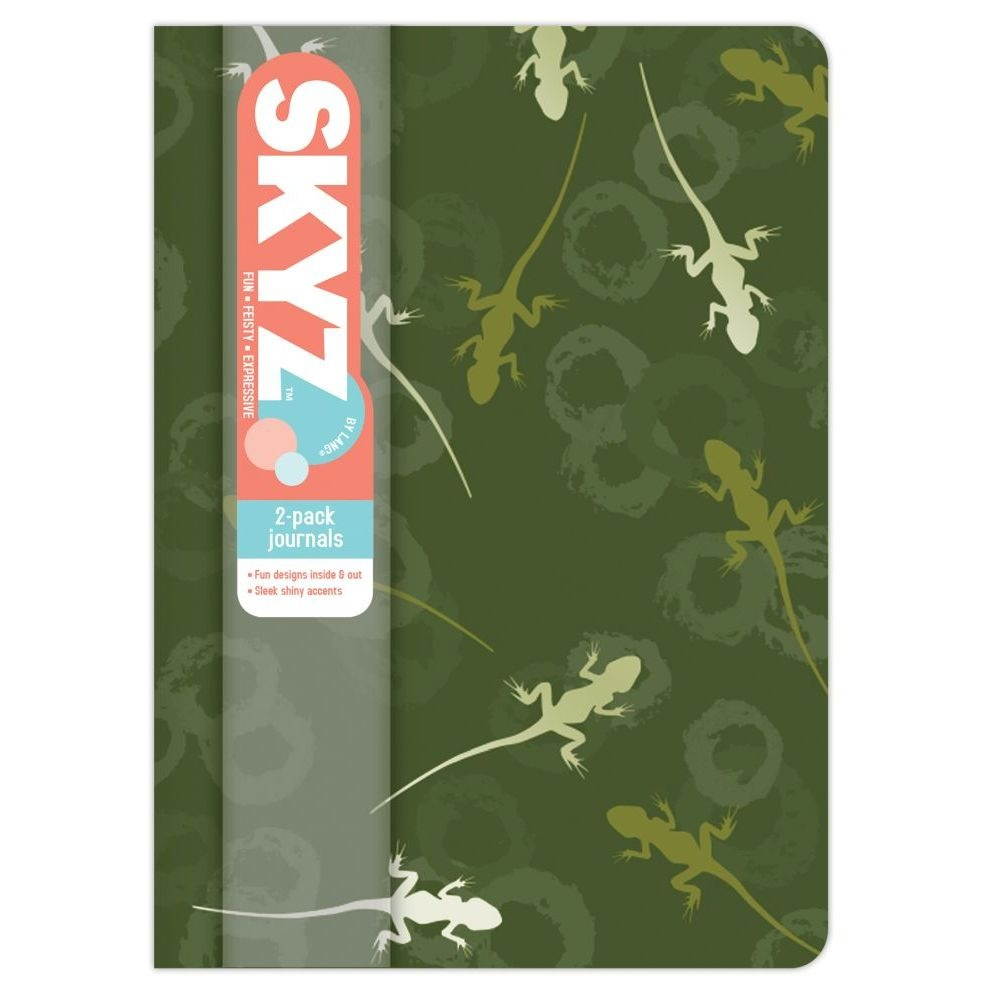 SKYZ by LANG,  Here Lizard, Lizard 2-Pack Journal Set