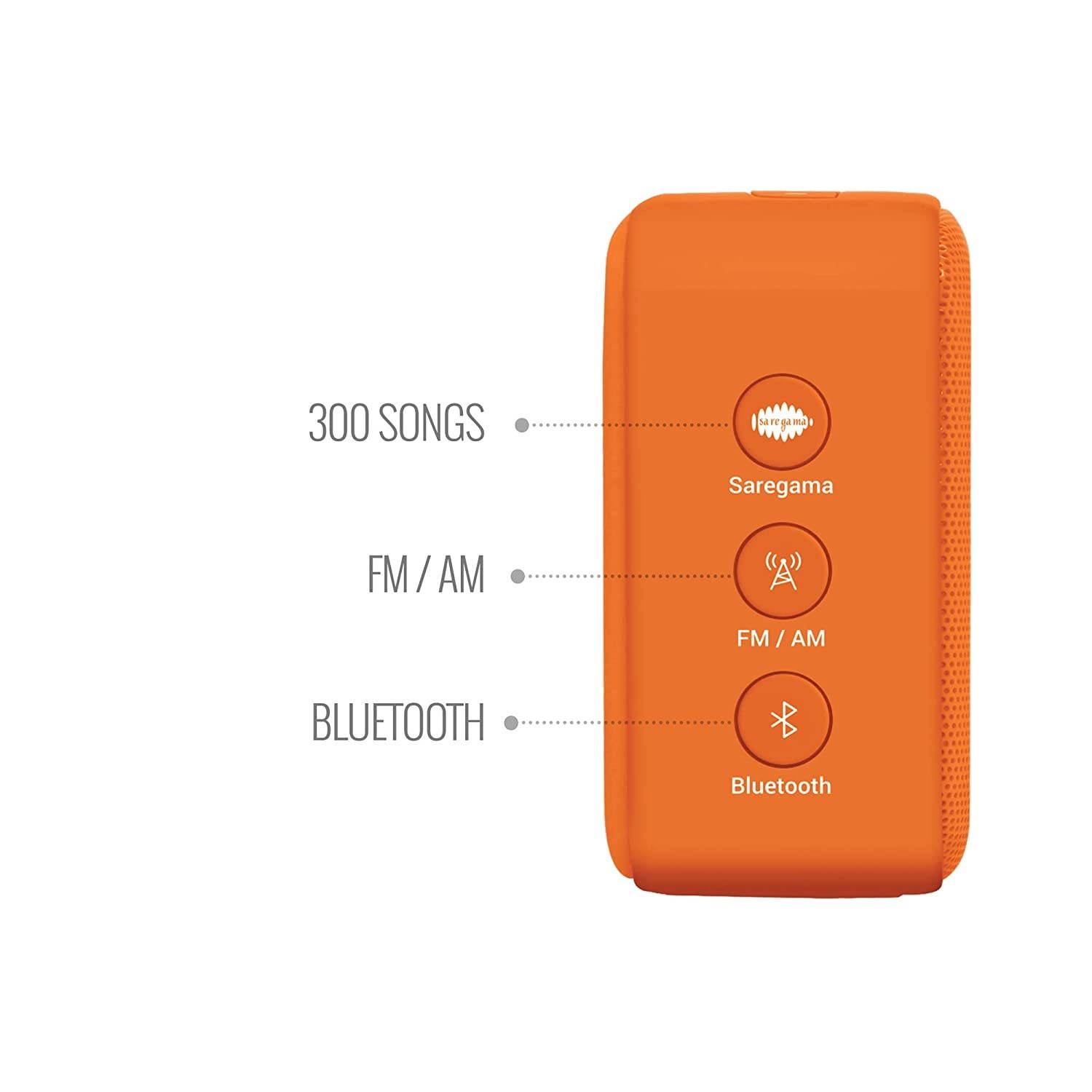 Saregama Carvaan Mini Bhakti Bluetooth Speaker (Orange)