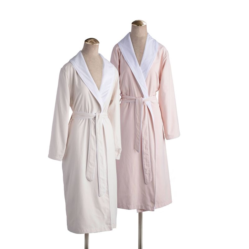 L/XL Platinum Bath Robe Blush - Cassadecor
