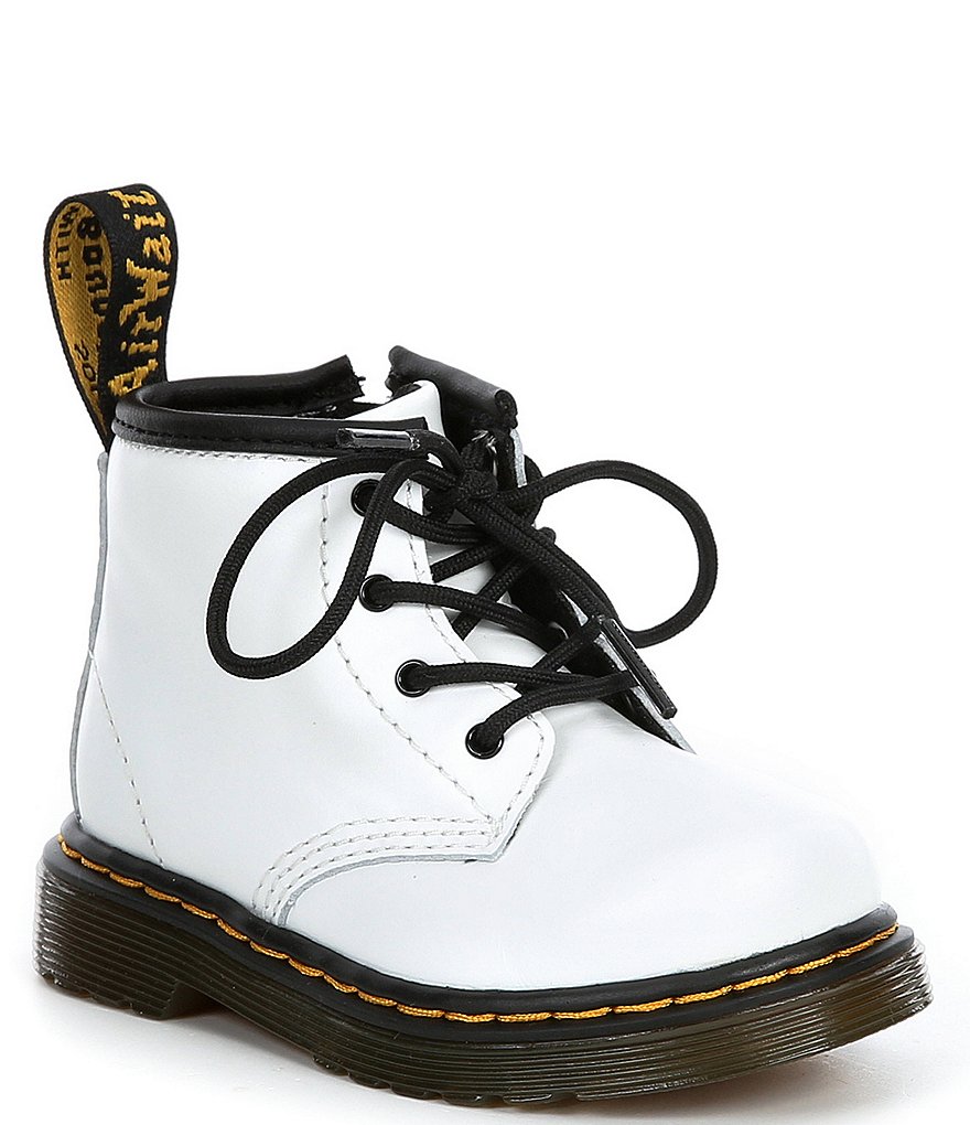 Dr. Martens Kids' 1460 Leather Lace-Up Combat Boots (Infant)