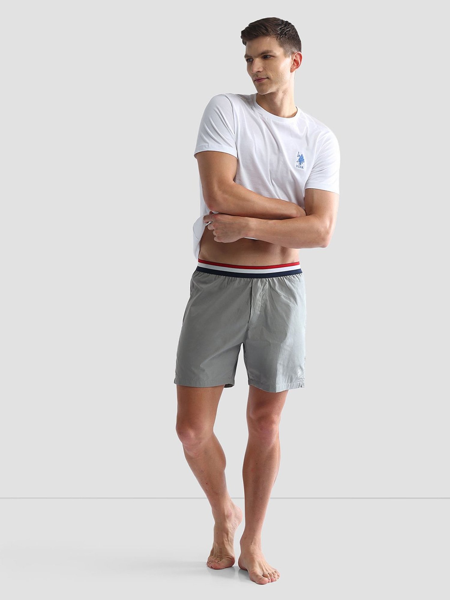U.S. Polo Assn. Grey Regular Fit Boxers