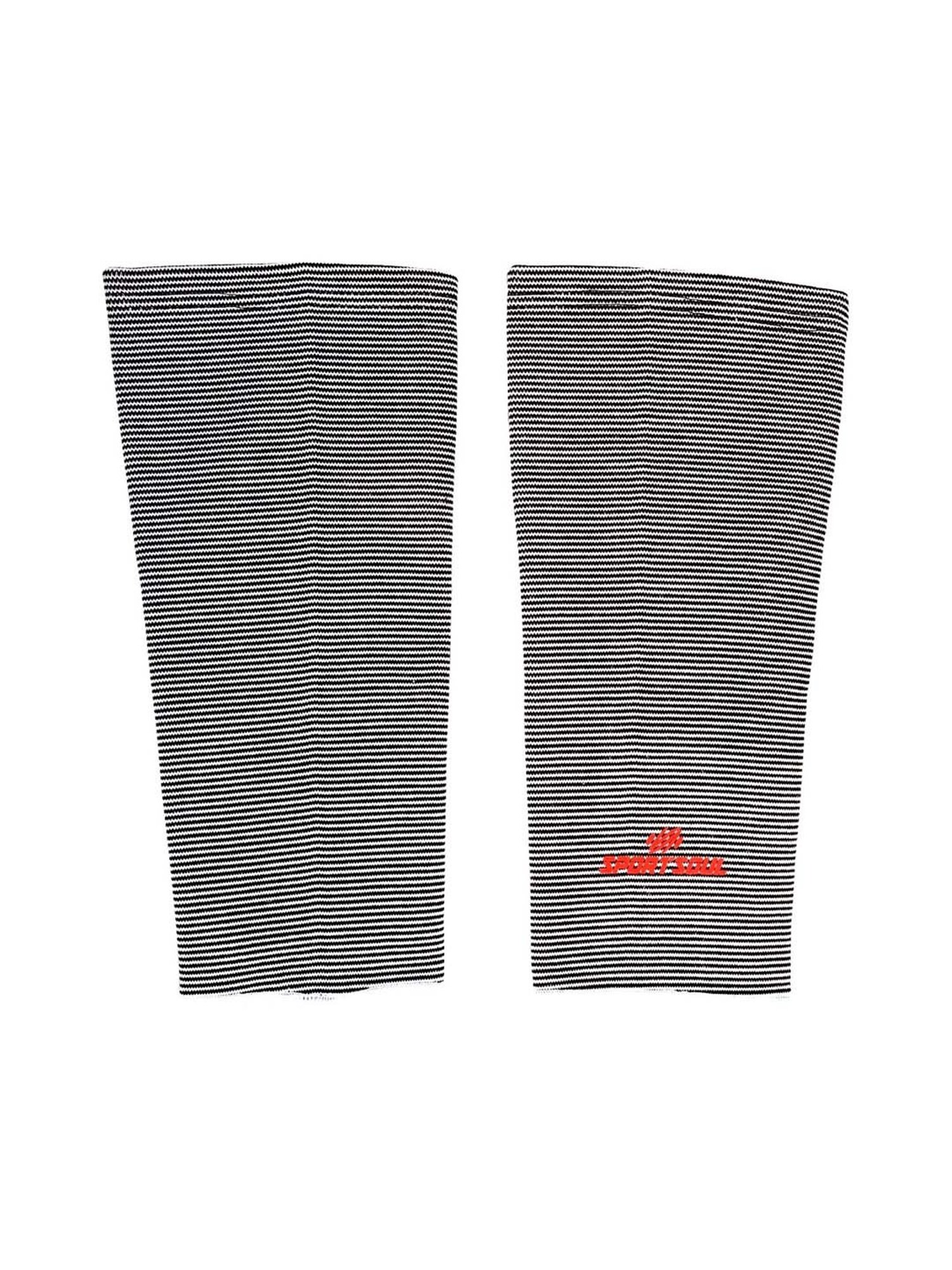 SportSoul Black & White Premium Compression Knee Support (Medium)