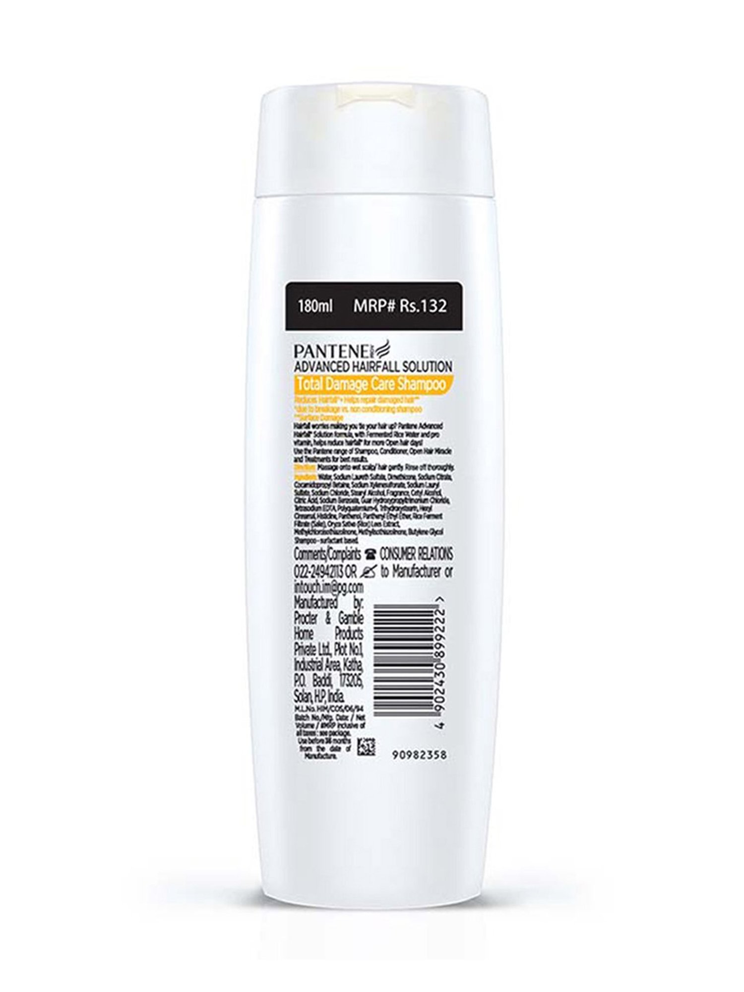 Pantene Advanced Hairfall Solution Total Damage Care Shampoo - 180 ml
