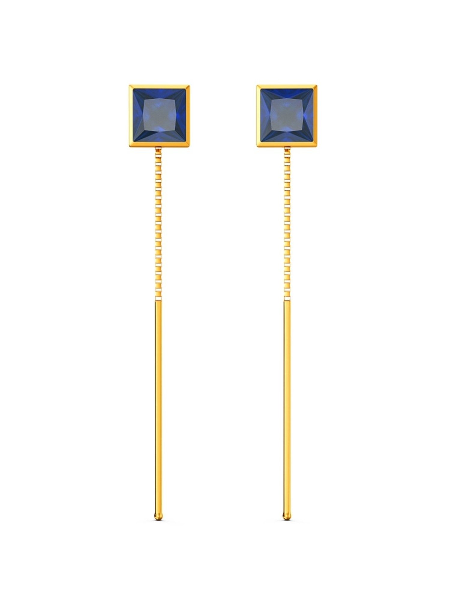 Joyalukkas Gold 22K Twine Model Sui-Dhaga Earrings for Women