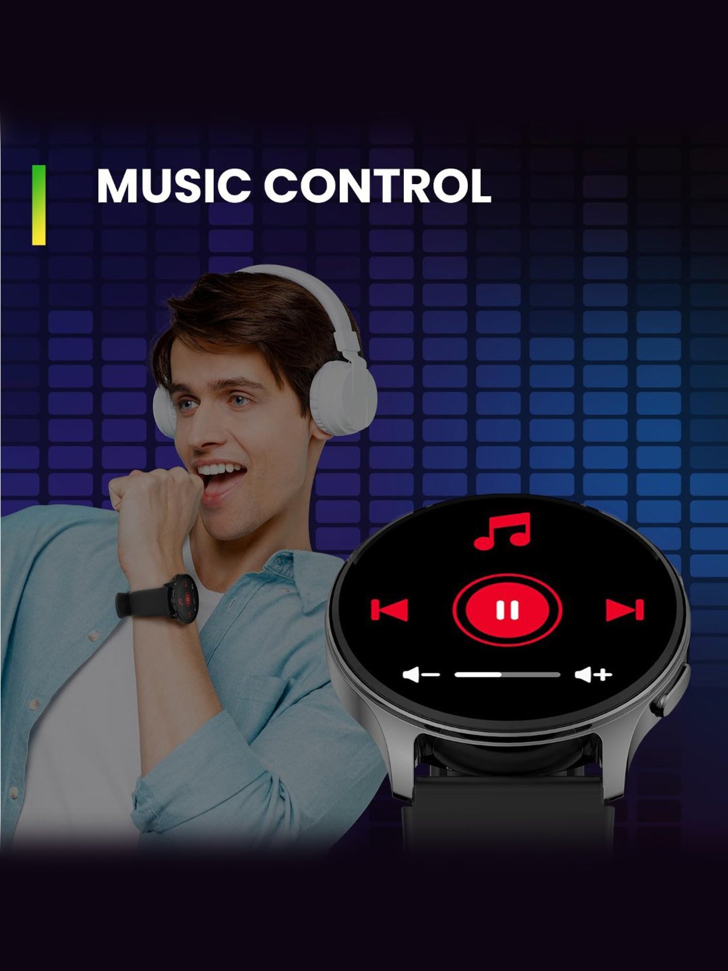 Amazfit Pop 3R BT Calling Smartwatch with 1.43inch AMOLED Display & 12 Day Battery (Metallic Sliver)