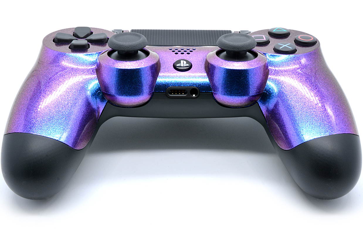 "Enigma" Ps4 PRO Custom UN-MODDED Controller Exclusive Unique Design with CUSTOM LIGHTBAR